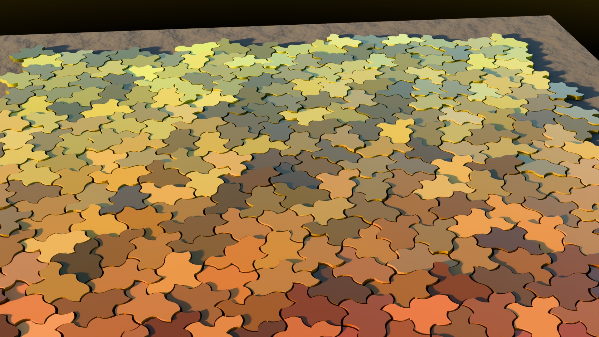 Sunset glazed monotile environment render